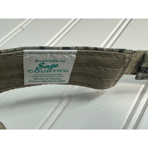 Sage Country Brushhunter Camo Visor Adjustable Hunting Outdoor Cap - Picture 2 of 4